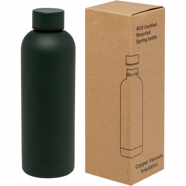 Logo trade promotional item photo of: Spring 500 ml RCS certified recycled stainless steel copper vacuum insulated bottle