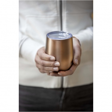 Logo trade corporate gifts picture of: Corzo 350 ml RCS certified recycled stainless steel copper vacuum insulated cup