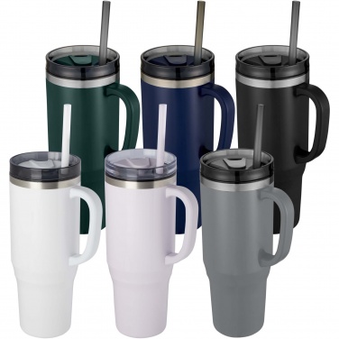 Logo trade promotional giveaways picture of: Melbourne 1200 ml RCS certified insulated tumbler with straw