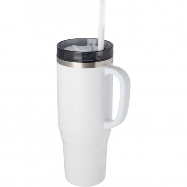 Logotrade promotional gift image of: Melbourne 1200 ml RCS certified insulated tumbler with straw