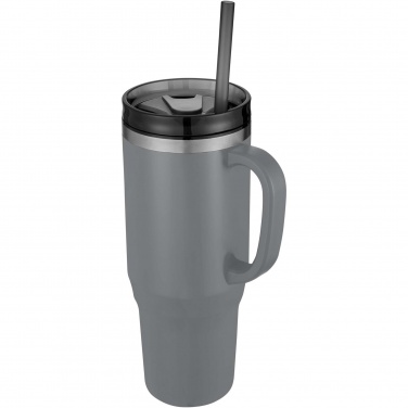 Logo trade promotional merchandise image of: Melbourne 1200 ml RCS certified insulated tumbler with straw