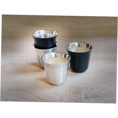 Logo trade promotional giveaways image of: Duo 80 ml RCS certified stainless steel espresso cup set 