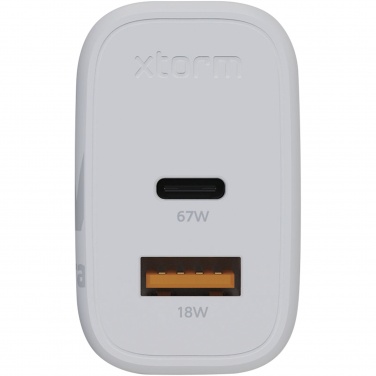 Logo trade business gifts image of: Xtorm XEC067 GaN² Ultra 67W wall charger