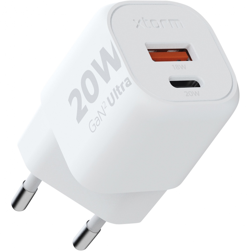 Logo trade promotional merchandise photo of: Xtorm XEC020 GaN² Ultra 20W wall charger