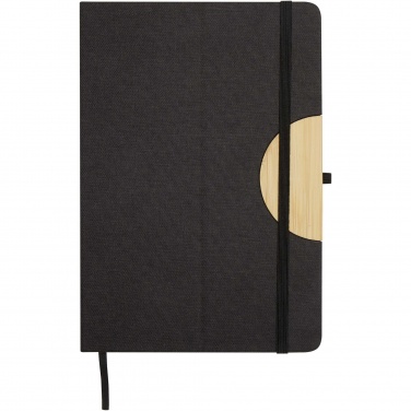 Logo trade promotional giveaways picture of: Carmen A5 hard cover notebook and ballpoint pen gift set