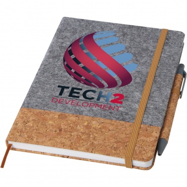 Logo trade corporate gifts image of: Veronica A5 hard cover notebook