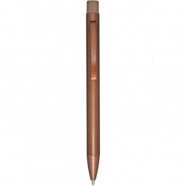 Logo trade promotional giveaway photo of: Beatriz recycled brass ballpoint pen