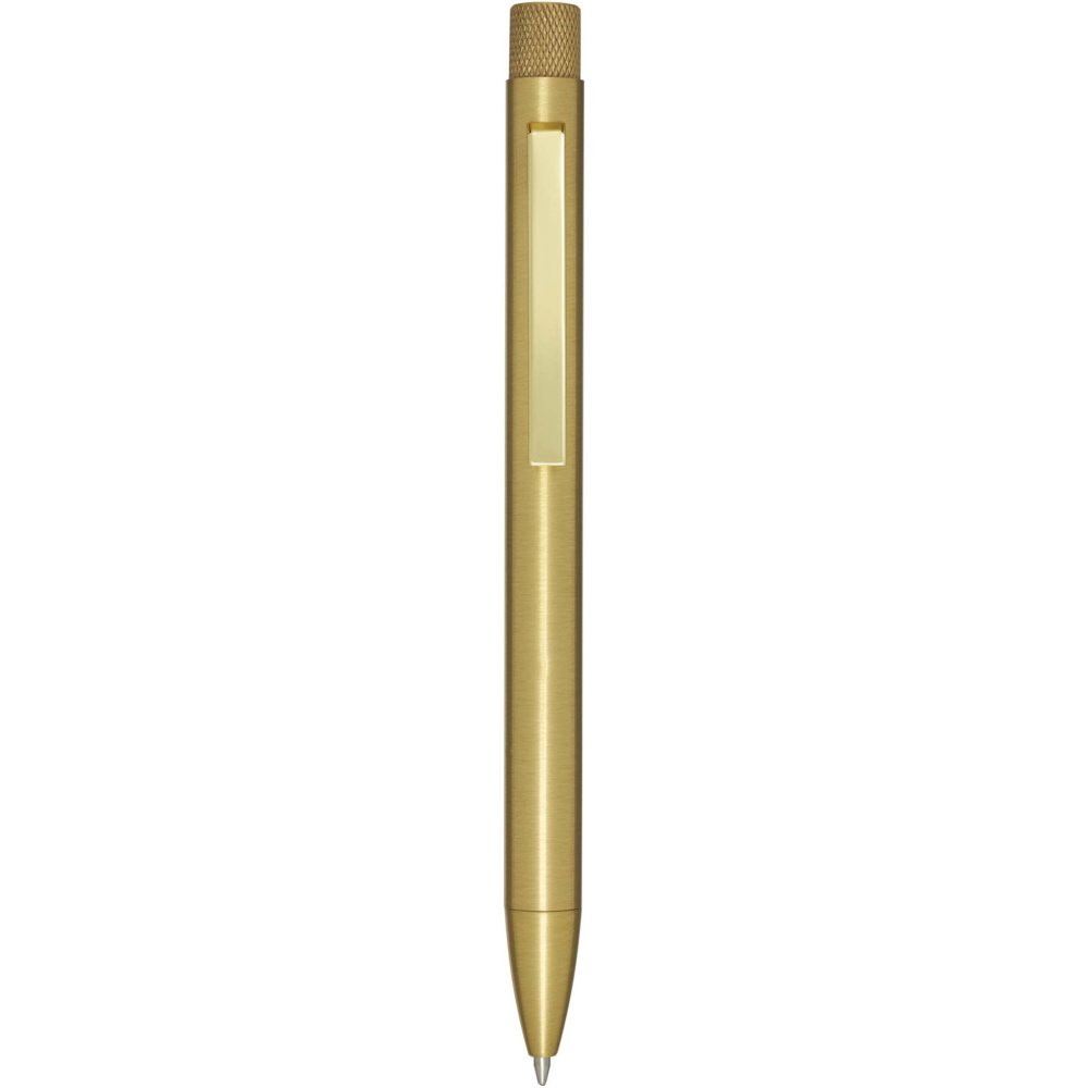 Logotrade promotional giveaway image of: Beatriz recycled brass ballpoint pen