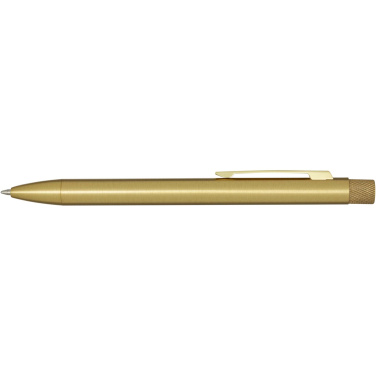 Logo trade promotional products image of: Beatriz recycled brass ballpoint pen