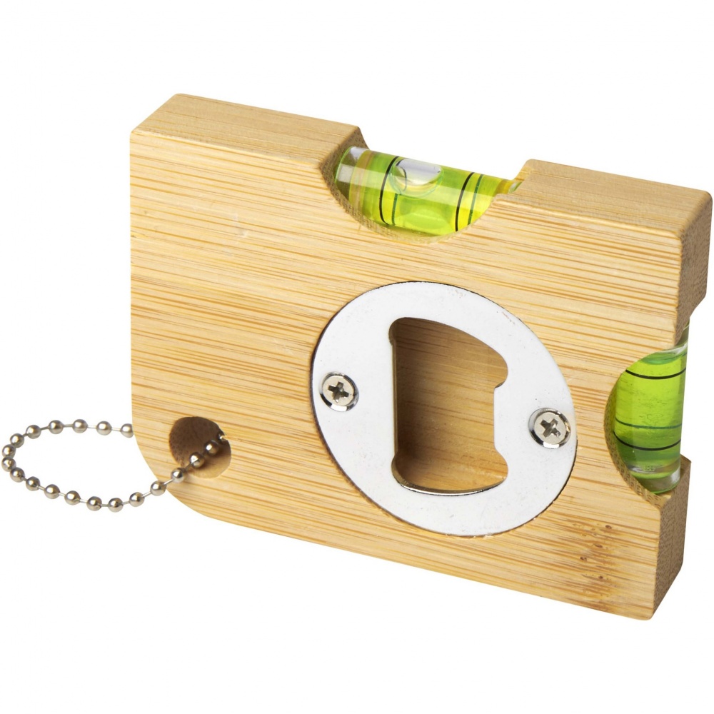 Logotrade corporate gift image of: Levo bamboo bottle opener with level 