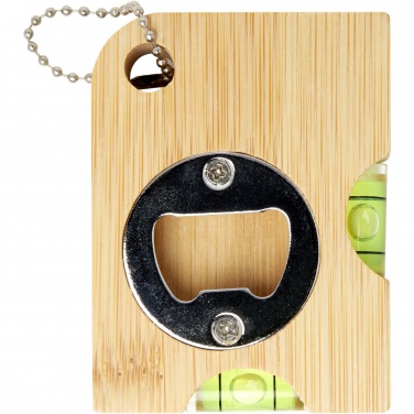 Logo trade corporate gifts image of: Levo bamboo bottle opener with level 