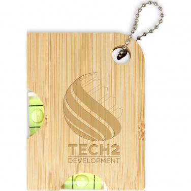 Logo trade promotional gifts picture of: Levo bamboo bottle opener with level 