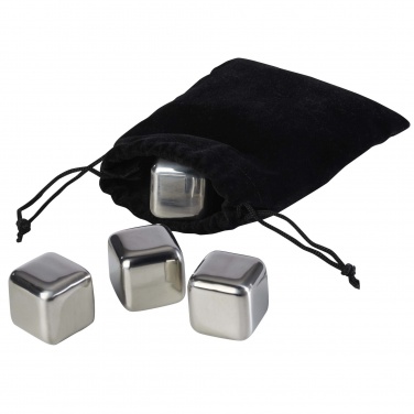 Logo trade promotional gift photo of: Froz stainless steel ice cubes set