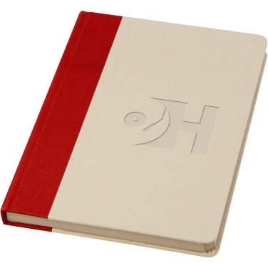 Logo trade corporate gifts image of: Liliana A5 sugar cane plastic hard cover notebook