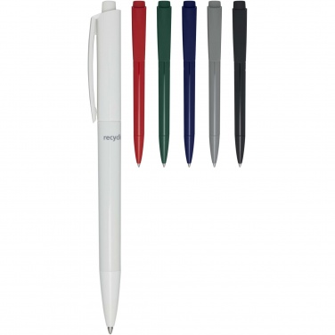 Logo trade promotional merchandise picture of: Martha recycled plastic ballpoint pen