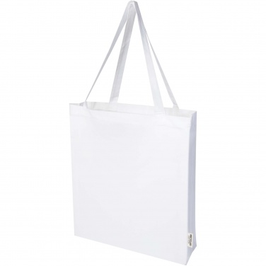 Logotrade promotional gift image of: Madras 140 g/m² GRS recycled cotton gusset tote bag