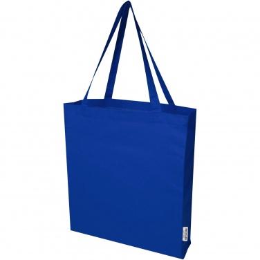 Logotrade advertising product picture of: Madras 140 g/m² GRS recycled cotton gusset tote bag