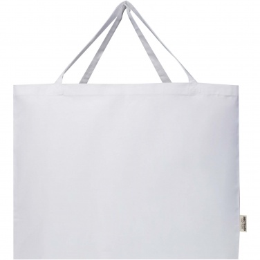 Logo trade promotional products image of: Odessa 220 g/m² GRS recycled cotton large tote bag