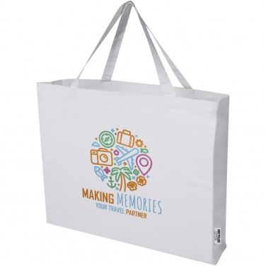 Logo trade promotional merchandise image of: Odessa 220 g/m² GRS recycled cotton large tote bag