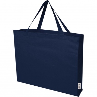 Logo trade promotional merchandise picture of: Odessa 220 g/m² GRS recycled cotton large tote bag