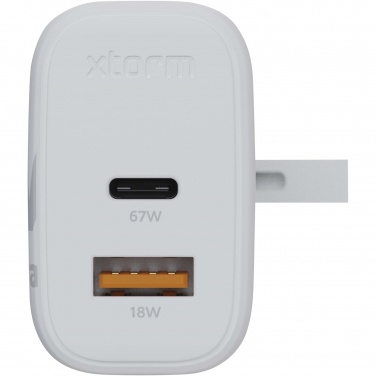 Logotrade business gift image of: Xtorm XEC067G GaN² Ultra 67W wall charger - UK plug