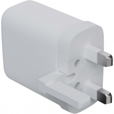 Logotrade promotional merchandise picture of: Xtorm XEC067G GaN² Ultra 67W wall charger - UK plug