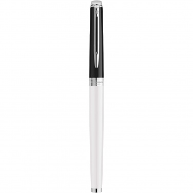 Logo trade promotional gifts picture of: Hemisphere colour blocking rollerball pen with palladium trim