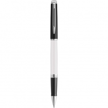 Logo trade promotional items picture of: Hemisphere colour blocking rollerball pen with palladium trim