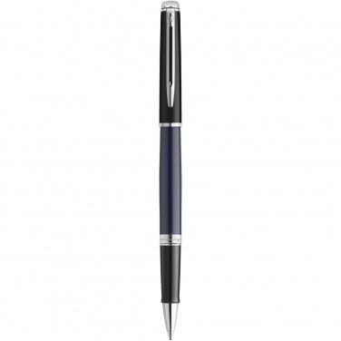 Logo trade promotional item photo of: Hemisphere colour blocking rollerball pen with palladium trim