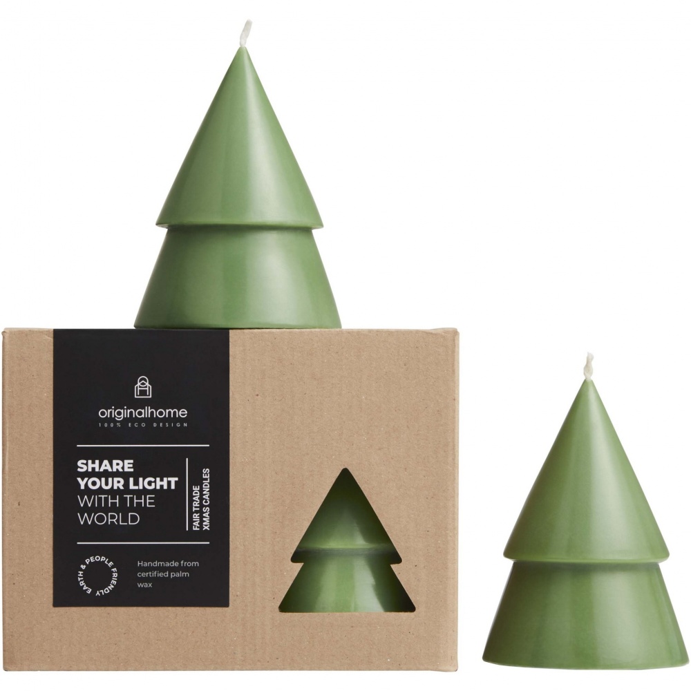 Logotrade advertising product image of: Originalhome Xmas tree candle set of 2 - M