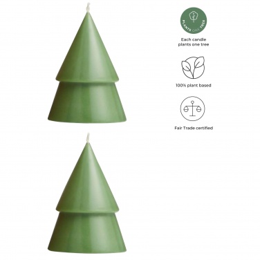 Logotrade promotional product image of: Originalhome Xmas tree candle set of 2 - M