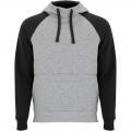 Badet unisex two-tone hoodie, Heather grey / Solid black