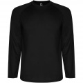 Montecarlo long sleeve men's sports t-shirt, Solid black