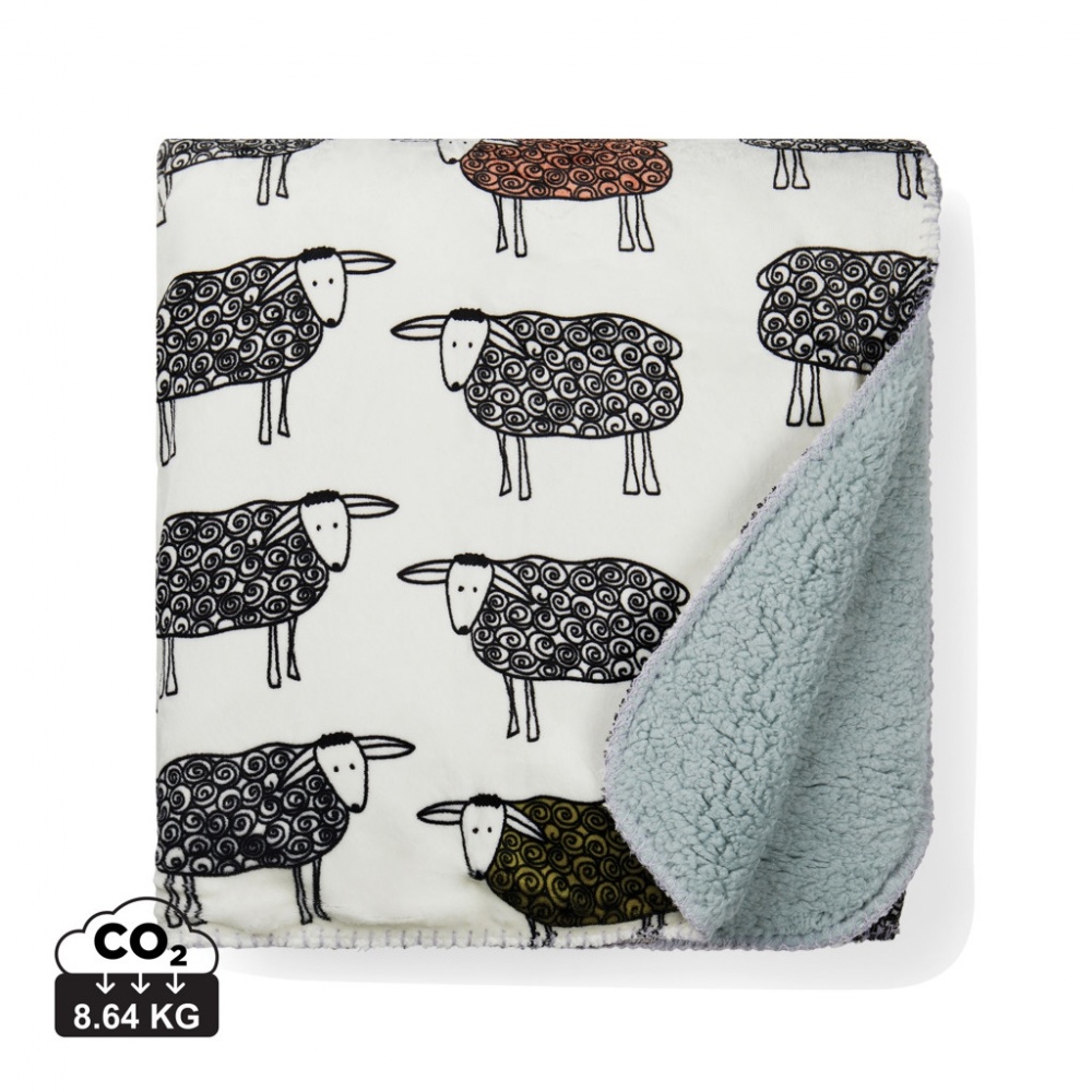 Logotrade advertising product picture of: VINGA Sheep GRS recycled PET pile blanket