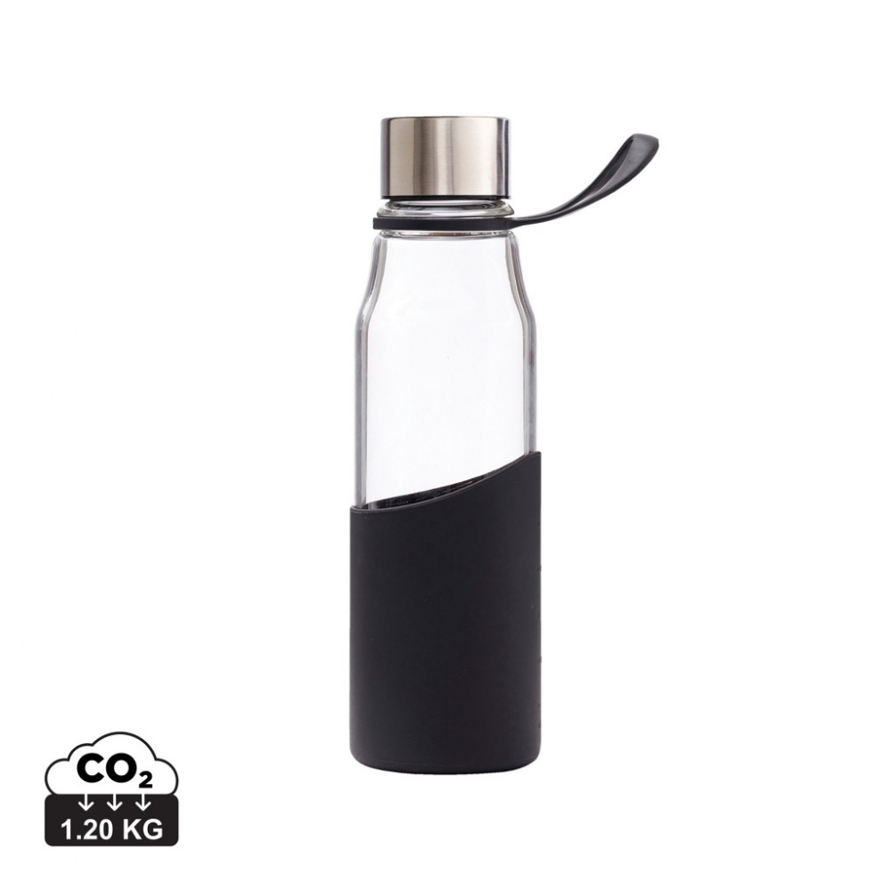 Logo trade promotional giveaway photo of: VINGA Lean Glass Water Bottle