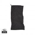 VINGA GRS RPET active dry towel 140 x 70cm, black