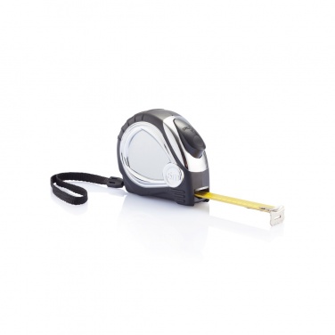 Logo trade promotional product photo of: Chrome plated auto stop tape measure