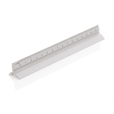 Logo trade promotional merchandise photo of: 15cm. Aluminum triangular ruler