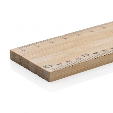 Logo trade promotional merchandise picture of: Timberson extra thick 30cm double sided bamboo ruler