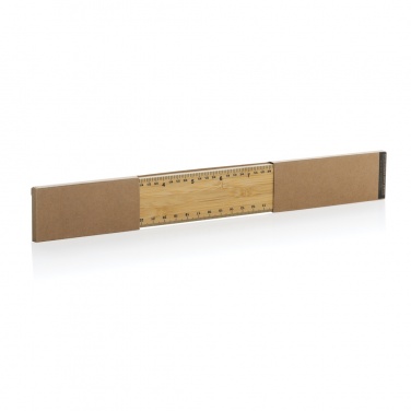 Logotrade promotional merchandise picture of: Timberson extra thick 30cm double sided bamboo ruler