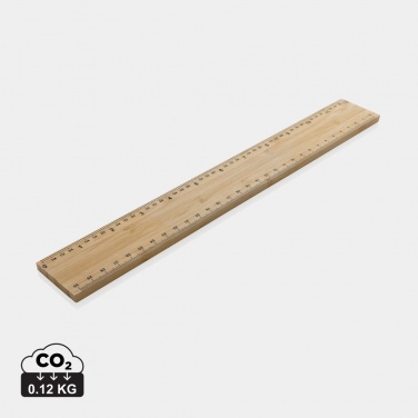 Logotrade advertising products photo of: Timberson extra thick 30cm double sided bamboo ruler