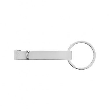 Logo trade promotional merchandise image of: RCS recycled zinc alloy bottle opener keychain