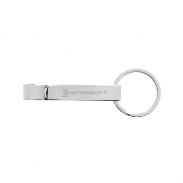 Logo trade promotional items image of: RCS recycled zinc alloy bottle opener keychain