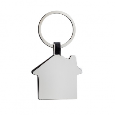 Logotrade promotional product picture of: RCS recycled zinc alloy house keyring