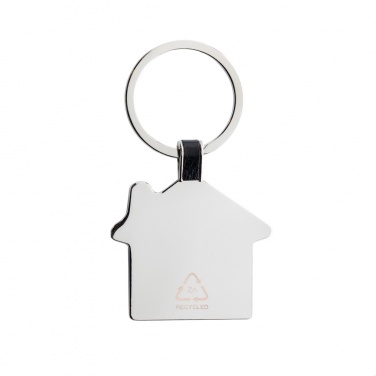 Logo trade promotional items image of: RCS recycled zinc alloy house keyring