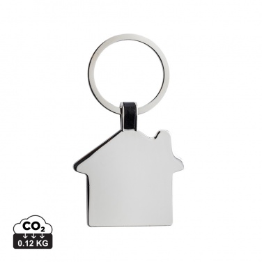 Logo trade promotional gifts image of: RCS recycled zinc alloy house keyring