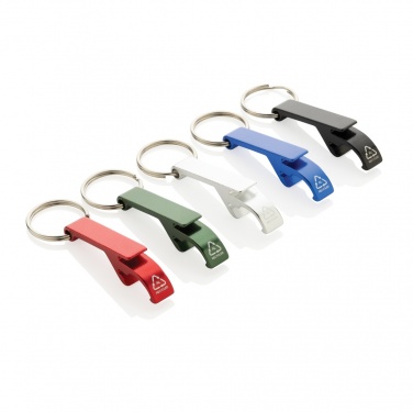 Logotrade promotional item picture of: RCS recycled aluminum bottle and can opener