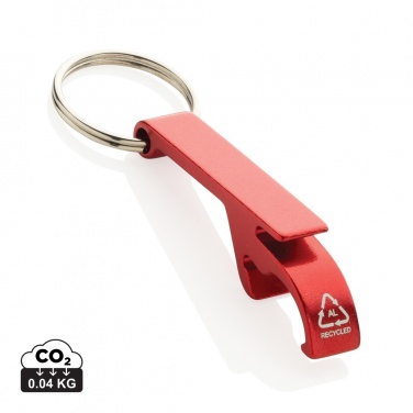 Logo trade promotional gifts picture of: RCS recycled aluminum bottle and can opener