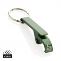 RCS recycled aluminum bottle and can opener, green