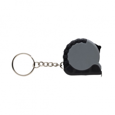 Logo trade promotional merchandise photo of: MeasureMate RCS reycled ABS 1 meter tape keychain